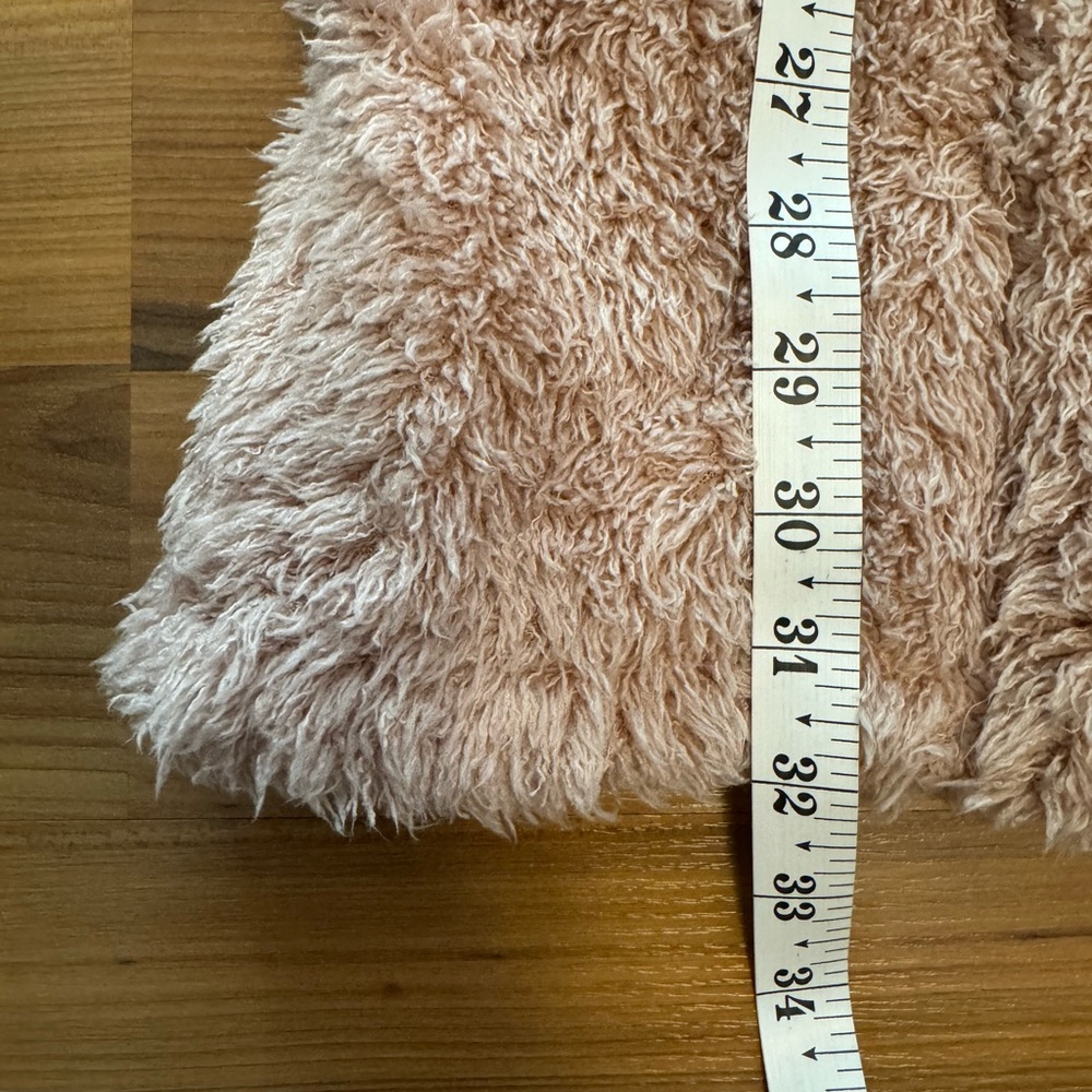 Natori Plush Teddy Robe S/M Blush Pink Spa Cozy Loungewear Belted - Picture 6 of 7